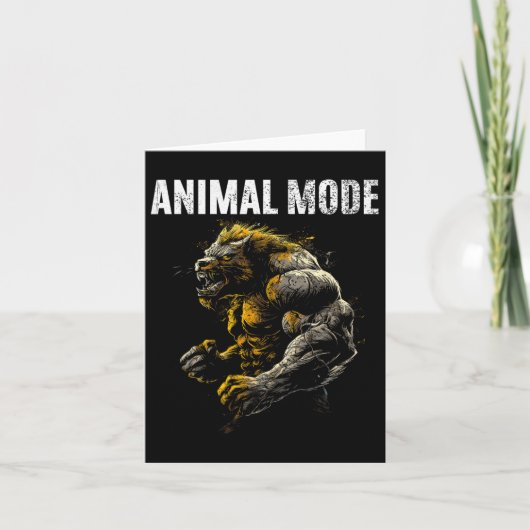 Gym Workout Bodybuilding Monster Karte (Vorderseite)