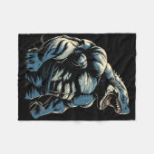 Gym Workout Bodybuilding Shark Fleecedecke (Vorderseite (Horizontal))