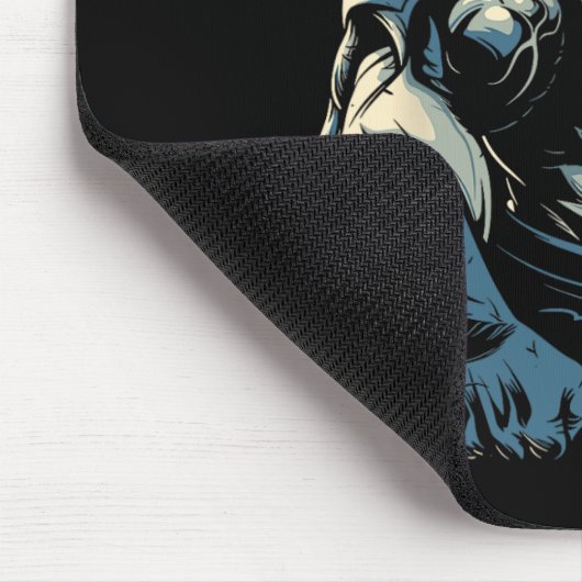 Gym Workout Bodybuilding Shark Mousepad (Ecke)