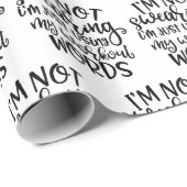 Gym Workout Design Ich schwöre nicht Geschenkpapier (Rolleneckpunkt)