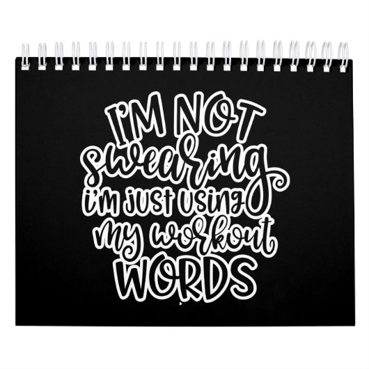 Gym Workout Design Ich schwöre nicht Kalender (Titelbild)