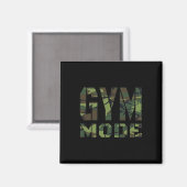 Gym Workout Fitness Bodybuilding Camouflage Weighl Magnet (Vorderseite/Rückseite)