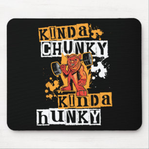 Gym Workout Fitness Funny Devil Uni Chunky Hunky W Mousepad
