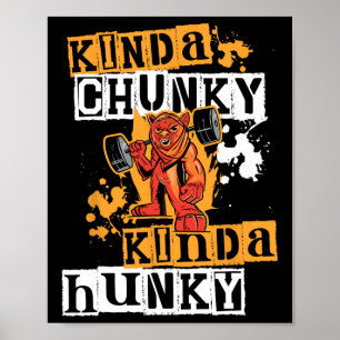 Gym Workout Fitness Funny Devil Uni Chunky Hunky W Poster