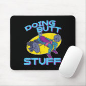 Gym Workout Funny Glute Workout Fitness Frauen Män Mousepad (Mit Mouse)