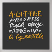 Gym Workout Motivation Quote Poster (Vorne)