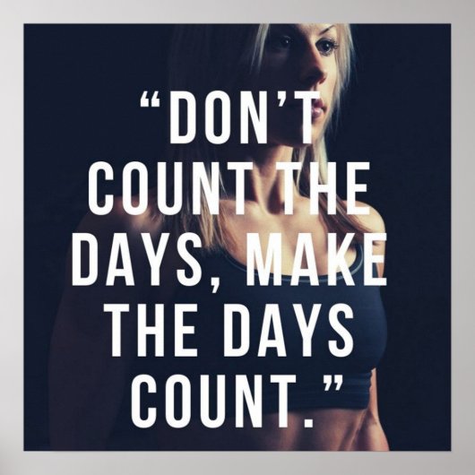 Gym Workout Motivierend Poster (Vorne)