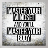 Gym Workout Motivierend Poster (Vorne)