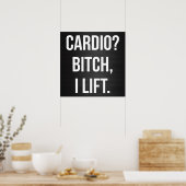 Gym Workout Motivierend Poster (Küche)