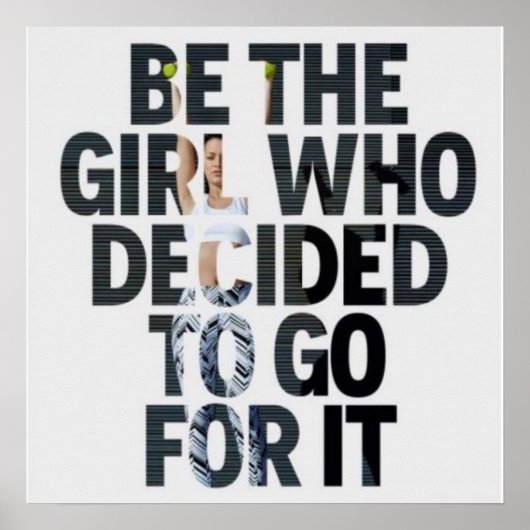 Gym Workout Motivierend Poster (Vorne)