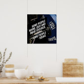 Gym Workout Motivierend Poster (Küche)