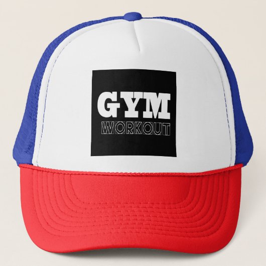 Gym Workout Pump Cover Fitness Hat Truckerkappe (Vorderseite)