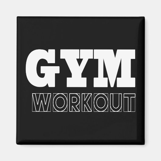 Gym Workout Pump Cover Fitness Magnet (Vorne)