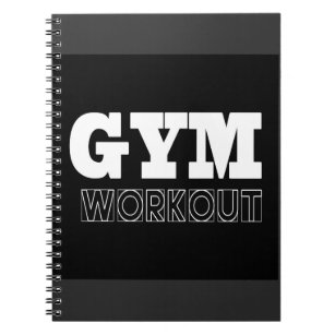 Gym Workout Pump Cover Fitness Notebook Notizblock
