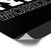 Gym Workout Pump Cover Fitness Poster (Ecke)