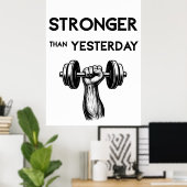 Gym-Zitat Minimalist Poster (Heimbüro)