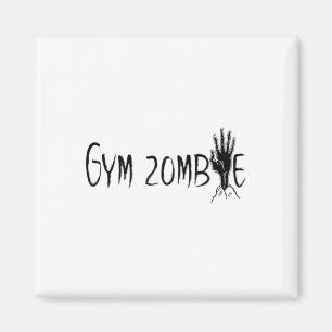 Gym Zombie Funny Halloween Workout Zitat Magnet
