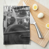 Gym - Zuhause Sweet Zuhause - Barbell - Workout Geschirrtuch (Viertel Falte)