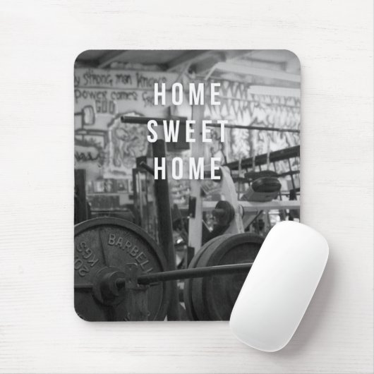 Gym - Zuhause Sweet Zuhause - Barbell - Workout Mousepad (Mit Mouse)