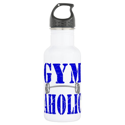 Gymaholic Barbell Trinkflasche (Vorderseite)