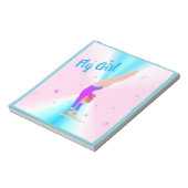 Gymastik - Fly Girl Notebook Notizblock (Rotiert)