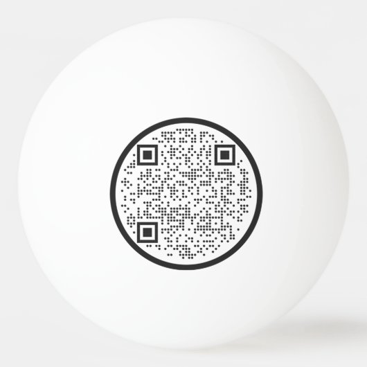 Gymber Ping Pong Ball (mit QR-Code) Tischtennisball (Rückseite)