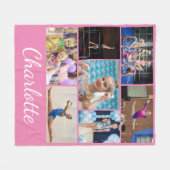 Gymmastik 7 Fotomaterial Pink Fleece Blanket (Vorderseite (Horizontal))