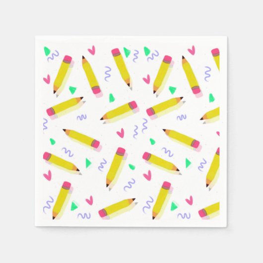 Gymnasiallehrer an der Vorschule Serviette (Vorderseite)