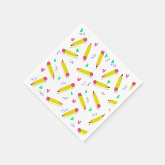 Gymnasiallehrer an der Vorschule Serviette (Ecke)