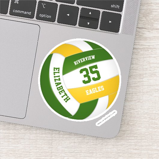 Gymnasialteam in grün aufkleber (Detail)