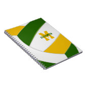 Gymnasialteam in grün notizblock (Rechte Seite)