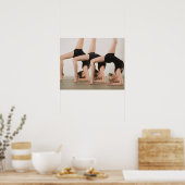 Gymnasien, die sich auf den Kopf stellen Poster (Küche)