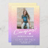 Gymnasium Foto Abschluss Ankündigung (Vorne/Hinten)