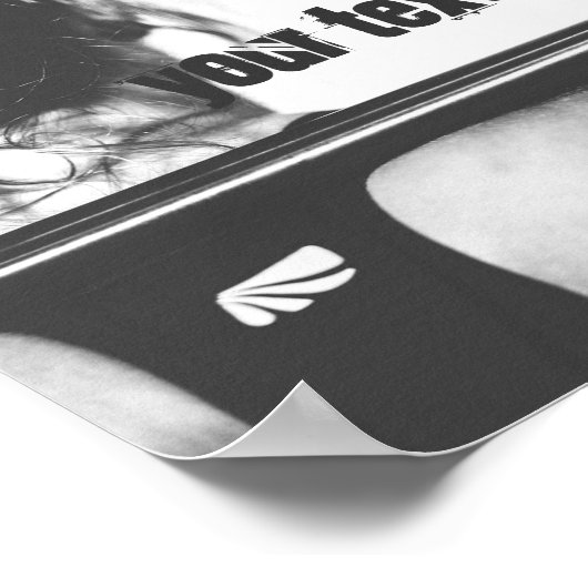 Gymnasium für motivierend, anpassbaren Text Poster (Ecke)