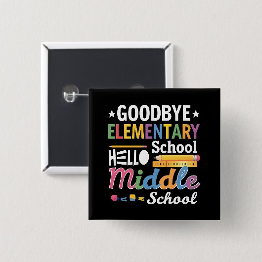 Gymnasium "Goodbye" Button (Vorne & Hinten)