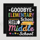 Gymnasium "Goodbye" Einladung (Vorne/Hinten)