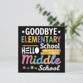 Gymnasium "Goodbye" Einladung (Stehend Vorderseite)