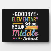 Gymnasium "Goodbye" Fotoplatte (Vorderseite)