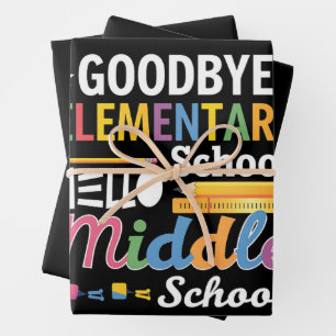 Gymnasium "Goodbye" Geschenkpapier Set