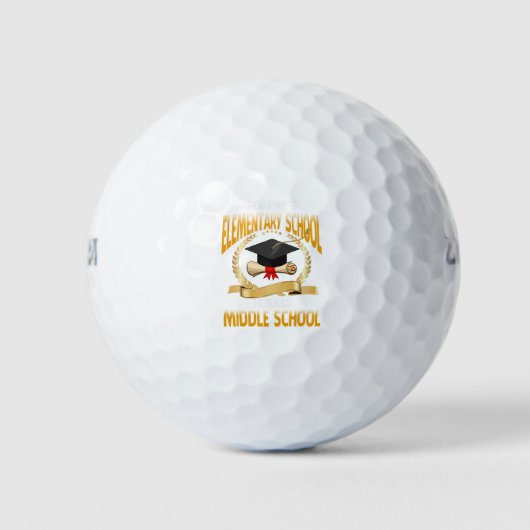 Gymnasium "Goodbye" Golfball (Vorderseite)