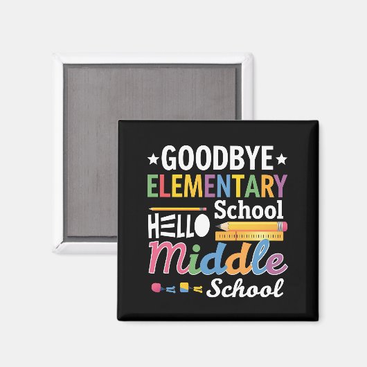 Gymnasium "Goodbye" Magnet (Vorderseite/Rückseite)