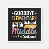 Gymnasium "Goodbye" Serviette (Vorderseite)