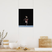 Gymnast (12-13) läuft auf Matte Poster (Küche)