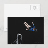Gymnast (16-17) demontiert ungleiche Balken Postkarte (Vorne/Hinten)