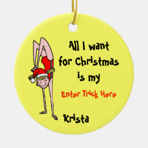 Gymnast aller will ich… personalisierte Verzieru Keramik Ornament