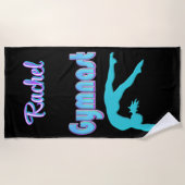 Gymnast Back Handspring Liebe to Tumble Strandtuch (Vorderseite)