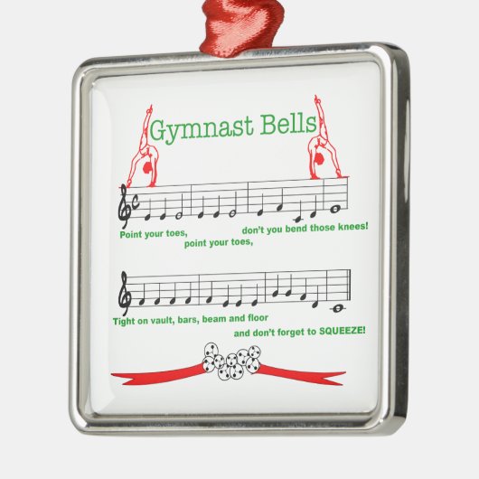Gymnast-Bell-Verzierung Ornament Aus Metall (Links)