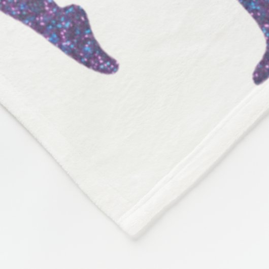 GYMNAST BLANKET MIT GYMNAST HAND STANDS. FLEECEDECKE (Ecke)