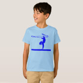 Gymnast (blau) T-Shirt (Vorne ganz)