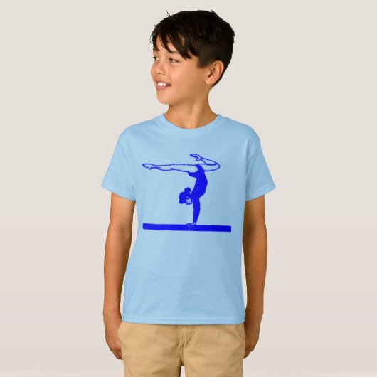 Gymnast (blau) T-Shirt (Vorne ganz)